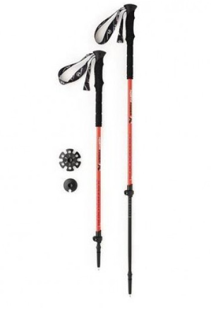 Bâtons de ski de randonnée Northfinder AC-3008OR 2 pièces aluminium 145 PERFORMANCE